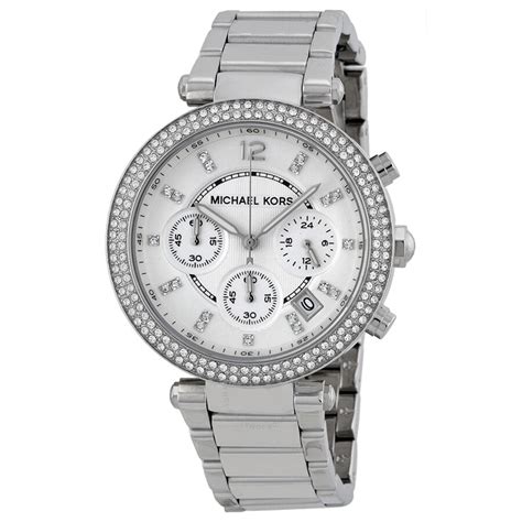 michael kors parker silver-tone watch style mk5353|michael kors parker watch.